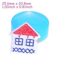 202LBJ 25.6mm Christmas House Cookie Mold - Christmas Cookie Mold Sugarcraft, Fondant, Wax Polymer Clay Mold,...