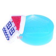202LBJ 25.6mm Christmas House Cookie Mold - Christmas Cookie Mold Sugarcraft, Fondant, Wax Polymer Clay Mold,... N3