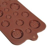 Button Shape Silicone Cake Cookie Chocolate Mold Mould