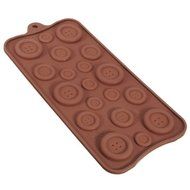 Button Shape Silicone Cake Cookie Chocolate Mold Mould N2