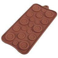 Button Shape Silicone Cake Cookie Chocolate Mold Mould N4
