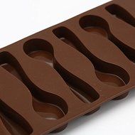 Lariy 6 Holes Creative Kitchen DIY Small Spoons Chocolates Cakes Mold Silicone Mould N3