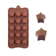 Stars Paragraph Shape Chocolate Silicone Mold Baking Cake Decoration Mould
