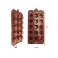 Stars Paragraph Shape Chocolate Silicone Mold Baking Cake Decoration Mould N2