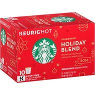 Starbucks Coffee K-Cup, Holiday Blend, 10 Count