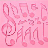 &quot;dipshop Musical Notes Fondant Cake Mold Silicone Mould Decorating Tool Fondant Pastry Moulds&quot; shopping N7