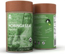 OMG! Superfoods Organic Moringa Powder - 100% Pure, USDA Certified Organic Moringa Leaf Powder &ndash; 7oz N2