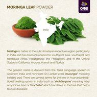 OMG! Superfoods Organic Moringa Powder - 100% Pure, USDA Certified Organic Moringa Leaf Powder &ndash; 7oz N3