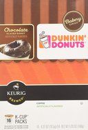 Dunkin Donuts Bakery Series Chocolate Glazed Donut Flavored Coffee K-Cups For Keurig K Cup Brewers - 32 Pack N6