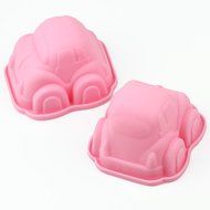 Wholeport Lovely Car Cake Mold Silicone Cake Pan Handmade Biscuit Mold