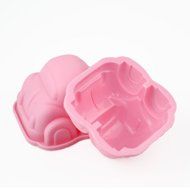 Wholeport Lovely Car Cake Mold Silicone Cake Pan Handmade Biscuit Mold N2
