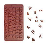 English Letters &amp; Numbers Shape Chocolate Silicone Mold Baking Cake Decoration Mould