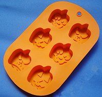 6 Cavity Flowers Silicone Non Stick Cake Bread Mold Chocolate Jelly Candy Baking Mould N4
