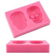 3D Skull Silicone Mould Fondant Sugar Clay Jewellery Fimo Button Cake Mold Chocolate Mold by Palker sky N2