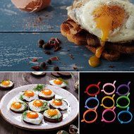 Beauty Clubs Safety and Environmental Protection Silicone Cake Model Egg Poach Ring Mould N2