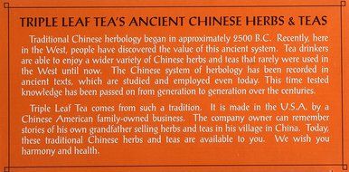 Triple Leaf Ginger Tea Bags - 20 ct N3
