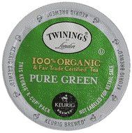 Twinings 100% Organic and Fair Trade Certified Pure Green Tea, 12 Count