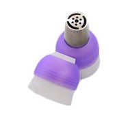 JLHua 2 PCS ColorSwirl 3-Color Coupler Icing Piping Bag Nozzle Converter for Cupcake Fondant Cookie N3