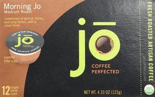 MORNING JO: 12 Cup Organic Breakfast Blend for K-Cup Coffee Brewers, Keurig 1.0 &amp; 2.0 Compatible Eco-Friendly... N2