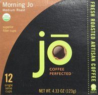 MORNING JO: 12 Cup Organic Breakfast Blend for K-Cup Coffee Brewers, Keurig 1.0 &amp; 2.0 Compatible Eco-Friendly... N3