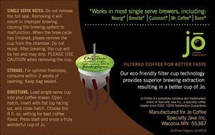 MORNING JO: 12 Cup Organic Breakfast Blend for K-Cup Coffee Brewers, Keurig 1.0 &amp; 2.0 Compatible Eco-Friendly... N10