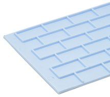Taloyer 2pcs Cake Fondant Wall Brick Wood Grain Mold Embosser Cutter DIY Mould N5