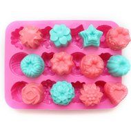 Lariy Silicone Baking Mould Cake Mooncake Chocolate Fondant Mold Roses Shape Ice Jelly N4