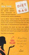 SUPER DIETER'S TEA APRICOT 60 Tea Bags Net Wt 5.26 oz./150 g