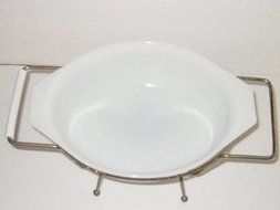 Vintage 1960&#039;s Pyrex Oval Casserole Baking Dish w/Lid - Early American Americana - 1 1/2 Quart #043 N3