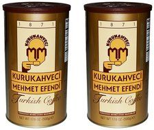 Kurukahveci Mehmet Efendi Turkish Coffee 17.6 Ounce Can (Pack of 2)
