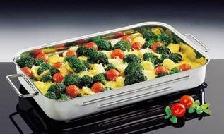 Kuchenprofi 1070002840 15-1/4-Inch by 10-Inch-1/4 by 2-1/2-Inch Stainless Steel Lasagna/Roast Pan