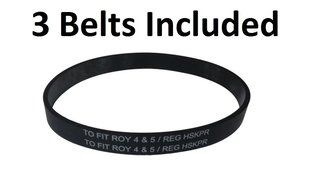 Vacuum Belts for Carpet Pro Vacuums CPU1 / CPU2 3 Pack