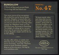 Smith Teamaker Black Tea - Bungalow/ 15 Bags N2