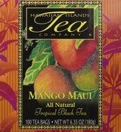 Mango Maui All Natural Tropical Black Tea From Hawaii - 100 Tea Bags