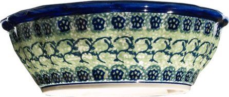Polish Pottery Scalloped Bowl N3