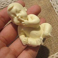 3D Baby Sitting Fondant Cake Bread Decorating Sugarcraft Silicone Pop Soap Mold Mould DIY Tools N5