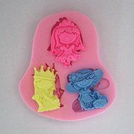 Longzang Baby Show Art Deco Silicone Mold Sugar Craft DIY Gumpaste Cake Decorating Clay Pink