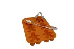 Christmas Cookies Cupcakes Silicone 4-pc Baking Set (Gingerman) N3