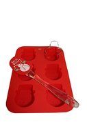 Christmas Cookies Cupcakes Silicone 4-pc Baking Set (Gingerman) N5