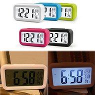 RadiantOrchid 1Pc Vogue Morning Clock Low Light Sensor Technology Light On Backlight Detect Black N3
