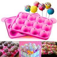 Cake Cookie Chocolate Silicone Lollipop Pop Mould Mold Baking Tray Stick Party