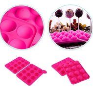Cake Cookie Chocolate Silicone Lollipop Pop Mould Mold Baking Tray Stick Party N3