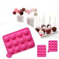 Cake Cookie Chocolate Silicone Lollipop Pop Mould Mold Baking Tray Stick Party N4