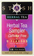 Stash Tea Herbal Tea Sampler, Nine Flavor Variety Pack, 18 Count Tea Bags in Foil (Pack of 6)