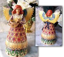 Jim Shore - Heartwood Creek - Angel of Contentment Mixing Statue NEW by Enesco - 108923