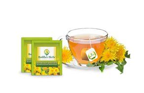 Buddha's Herbs 100% Natural Dandelion Root Tea with Burdock Roots - Caffeine Free - Pack of Two (44 Tea Bags) N4