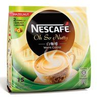 Nescaf&eacute; Ipoh White Coffee HAZELNUT (15 Sachets) - "Oh So Nutty" ★ Flavored Premix Instant Coffee ★ Deliciously...
