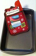 Mainstays 13 in X 9 in Oblong Cake Pan and 4 Piece Kitchen Set Bundle - Kitchen Set: Kitchen Towel, Pot Holder...