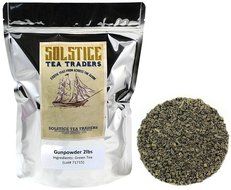 Pinhead Rolled Gunpowder Green Tea One Pound, Pinhead Rolled Loose Leaf Gunpowder Green Tea, One Pound N29