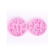 SHINA 2pc Baby Horse Duck Bottle Carriage Soap Cake Decorating Silicone Mold N2